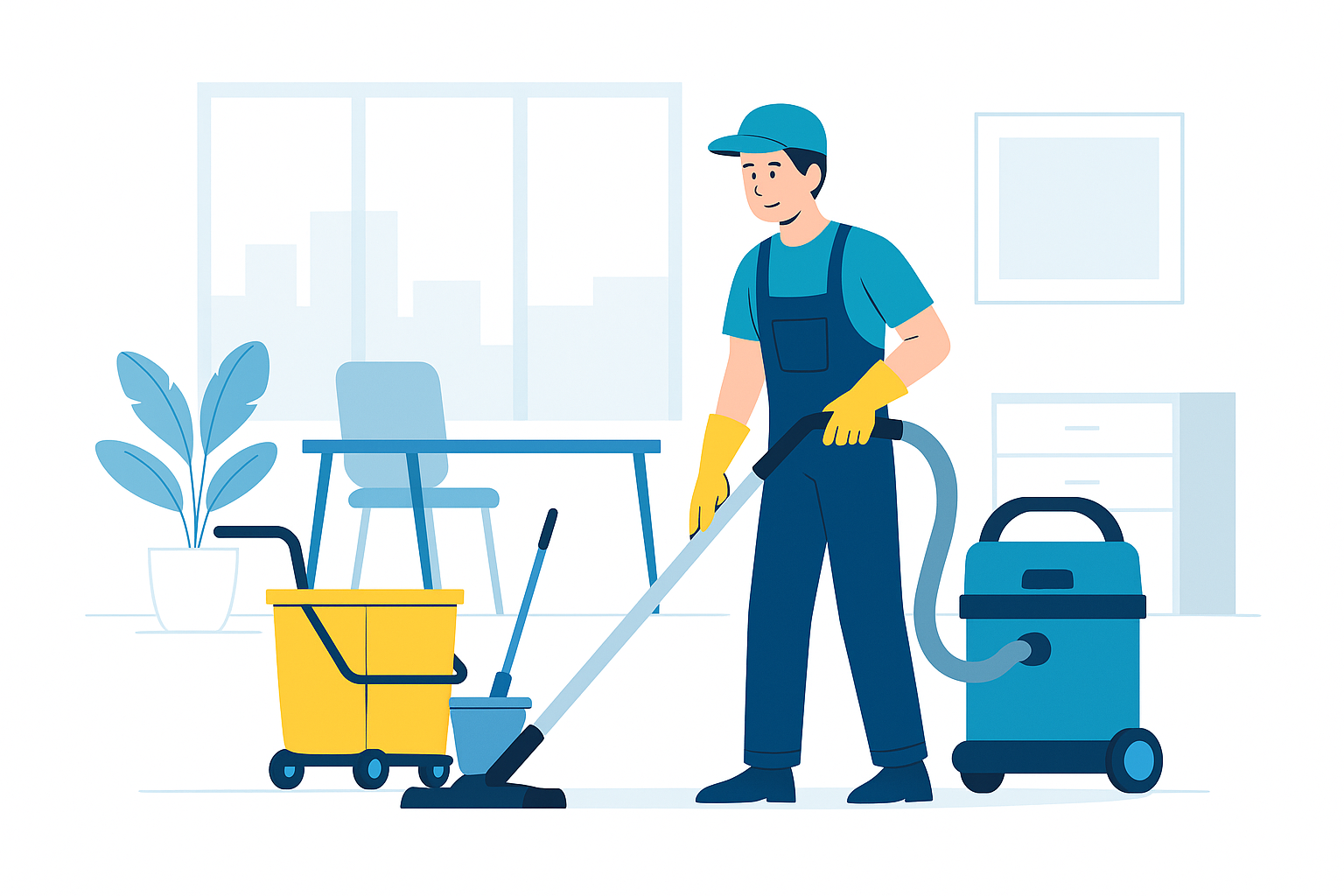 Cleaning illustration